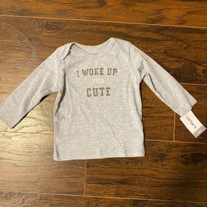 CARTER’S • “I Woke Up This Cute” Long Sleeve TShirt
